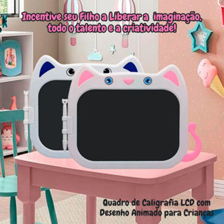 Lousa Mágica Tablet Lcd Digital Colorido Gatinho/ Sereia Infantil 10 Polegadas Educativo Para Criança Escrever desenhar em Oferta na Shopee