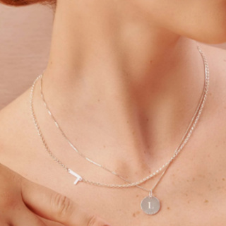 COLAR LETRA INICIAL LATERAL PRATA 925 ORIGINAL em Oferta na Shopee