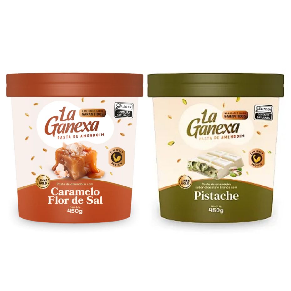 Kit 2x Pasta de amendoim La Ganexa 450g Cada - Food & Beverages