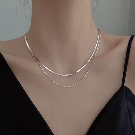 Chocker Duplo fita com corrente veneziana banho a OURO 18k a prata 925 em Oferta na Shopee
