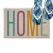 Capacho De Porta Vinílico Estampado Home 60x40cm Uzoo