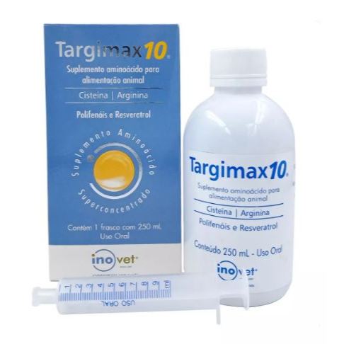 Targimax 10 Inovet Suplemento Vitamínico Cães E Gatos 250ml