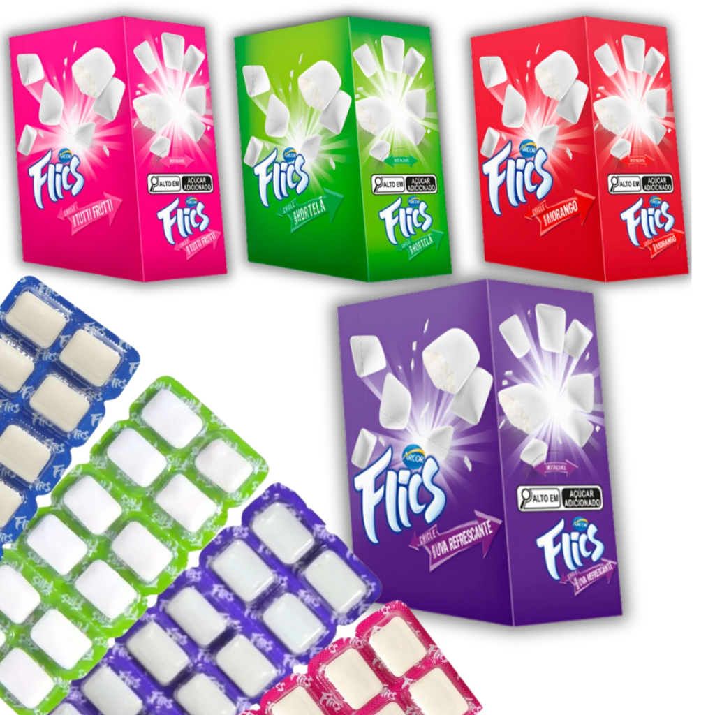 Chiclete Flics C/12 Unidades - Arcor Chiclete Flics C/12 Unidades - Arcor