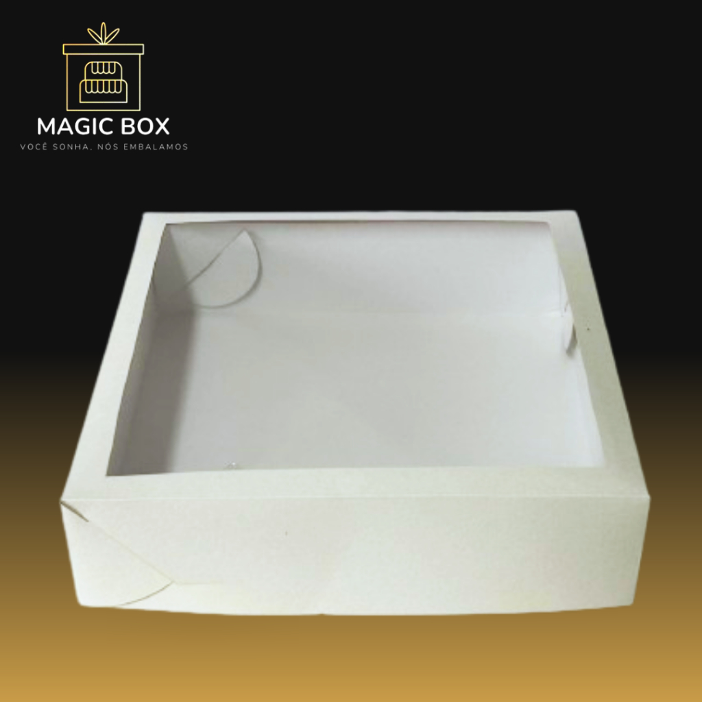 10 CAIXAS PARA TORTAS OU GUIRLANDAS COM VISOR