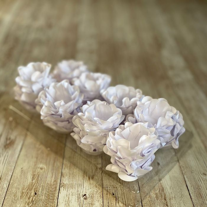 120 forminhas STYLE modelo flor BRANCA para doces finos para casamentos festas em Oferta na Shopee