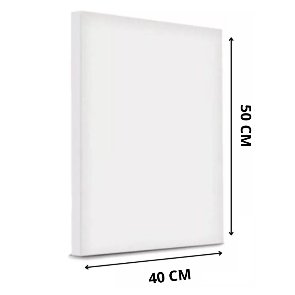 Tela De Pintura 40x50 Grampeadas Desenho Profissional Artes