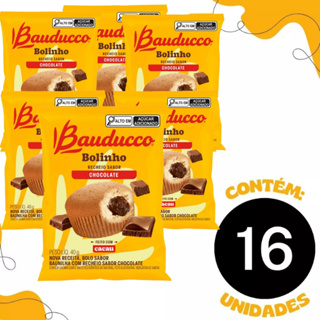 Bolinho Baunilha com Chocolate C/16 Unidades 40g Bauducco em Oferta na Shopee