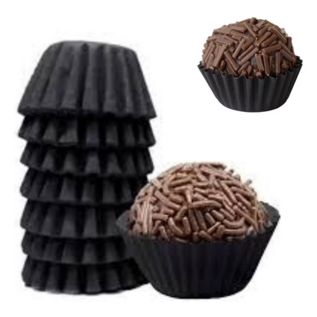 Forminhas Para Brigadeiros Docinhos de Festa Nº5 De Papel Confeitaria 100 Unidades Diversas Cores