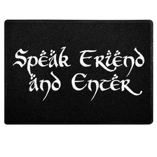 Capacho Senhor dos Anéis Speak friend and enter