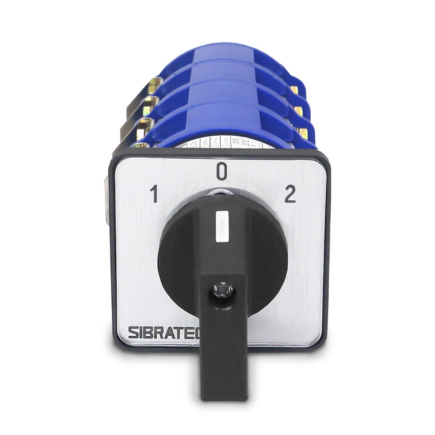 Chave de Transferência Rede/Gerador ou para Reversão 4 Polos - 3 Posições - LW28-4P - Para Porta de Painel 125A ou 160A