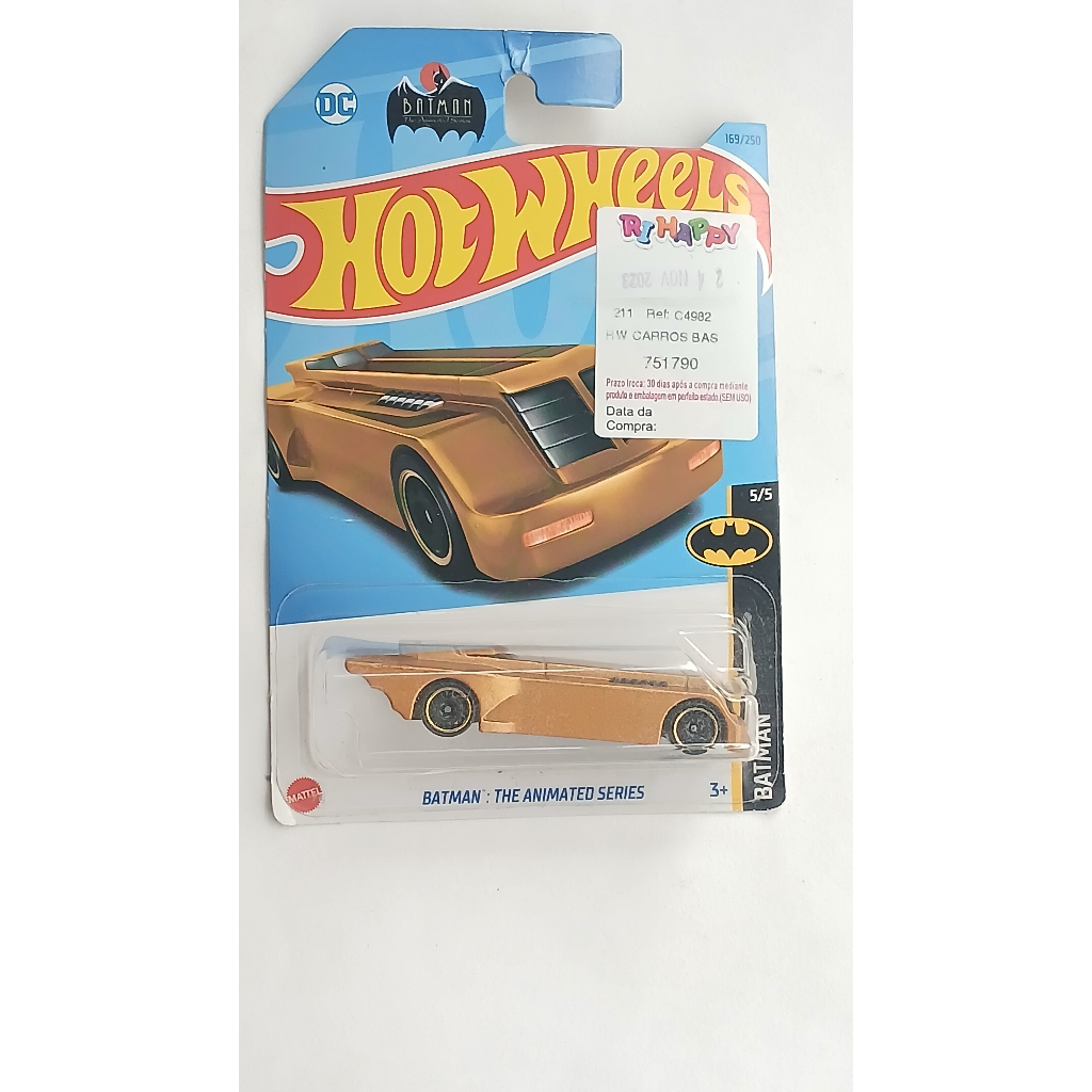 Hot Wheels - Batman The Animated Series - Batmóvel - Temáticos - pergunte via chat antes de fechar oferta