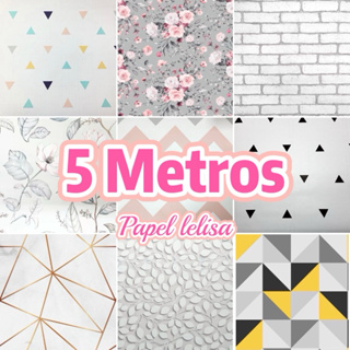 Papel de Parede 5  METROS x 45CM Adesivo Autocolante para Sala, Quarto em Oferta na Shopee