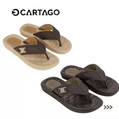Chinelo Masculino Original Cartago Egeu com massageador 12287 Original