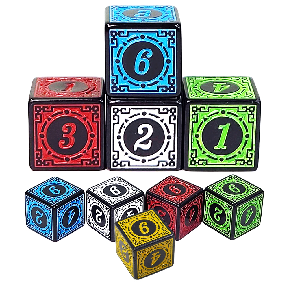 Dado D6 Rúnico Avulso 6 Faces Unidade Várias Cores RPG D&D Runas Boardgame Pathfinder Dungeons and Dragons em Oferta na Shopee