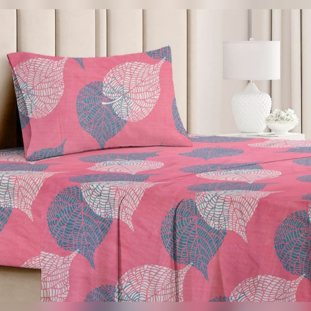 Lençol Avulso Solteiro Sem Elástico Micropercal Bainha Virol Toque Algodão Grid Floral