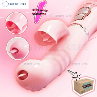 Vibrador Estimulador de Clitoris Lingua Ponto G Oral Vagina Vibro Tesao Masturbador Mulher Feminino Penetracao em Oferta na Shopee