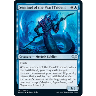 Sentinela do Tridente Perolado (Tritão / Soldado) - Magic The Gathering