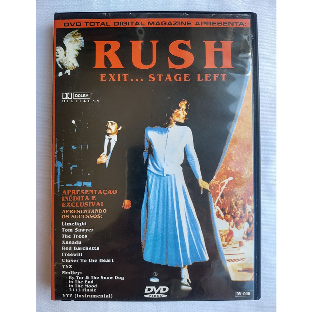 RUSH - DVD - show music rock internacional