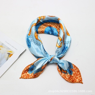 Lenço Acetinado 50x50cm Feminino Estampado para Usar no Pescoço ou Bolsa estampa de leopardo em Oferta na Shopee