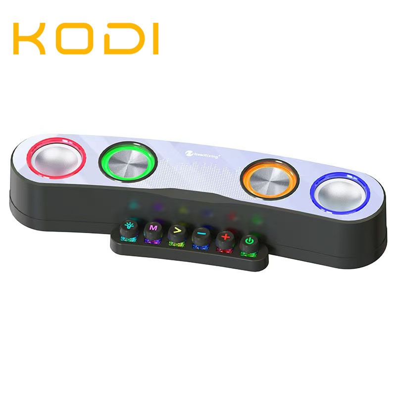 Caixa de Som Bluetooth Gamer Soundbar Alta Iluminação Led Rgb para Computador Pc Notebook Tv Usb -C7 em Oferta na Shopee