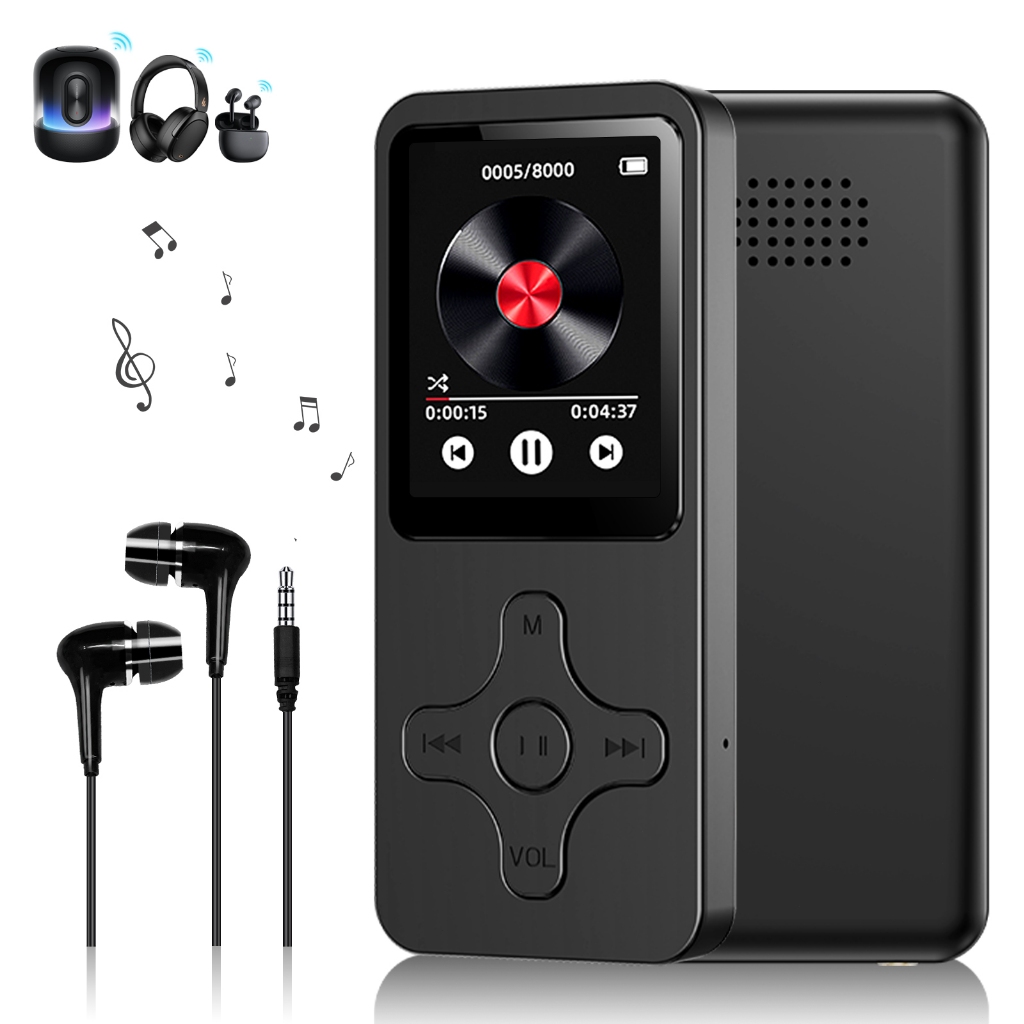 Alto-Falantes Bluetooth 5.0 MP3 Player HIFI De Música Esportiva MP4 Media Rádio FM Gravador em Oferta na Shopee
