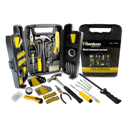 Kit De Ferramentas Profissional 200 Peças - Titanium em Oferta na Shopee