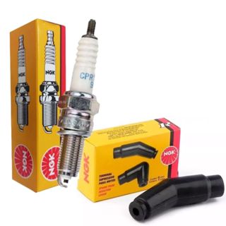 Vela e Cachimbo Nxr 150 Bros 2003-2005 / Nxr 125 Bros 2003-2005 Ngk em Oferta na Shopee