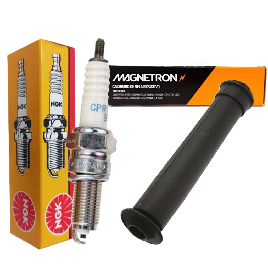Vela Ngk e Cachimbo Magnetron Xre 300 2009-2012 / Cb 300R Original 2009-2012 em Oferta na Shopee