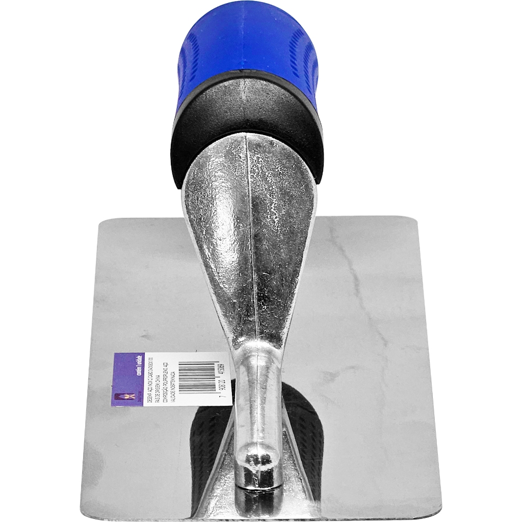 Desempenadeira De Aço Inox Retangular Lisa Cabo Emborrachado — imagem 2 de 2