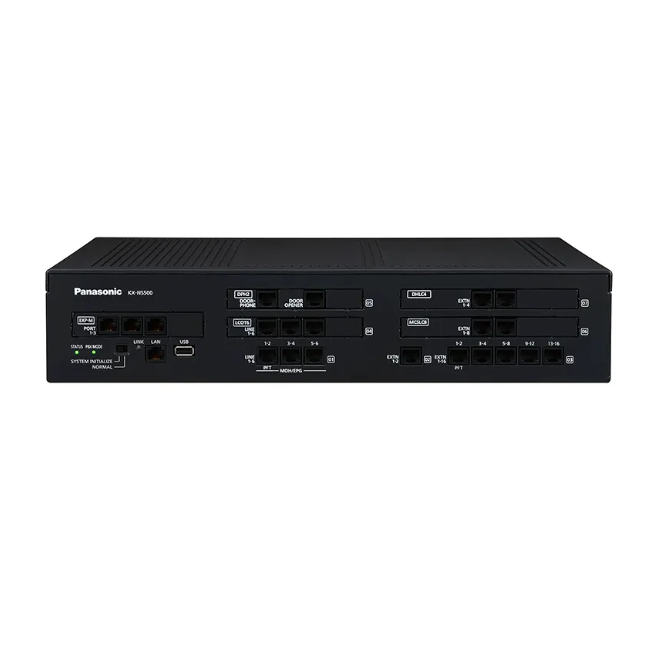 Servidor de Comunicações Empresariais KX-NS500 + Telefone IP Panasonic KX-NT543x Branco