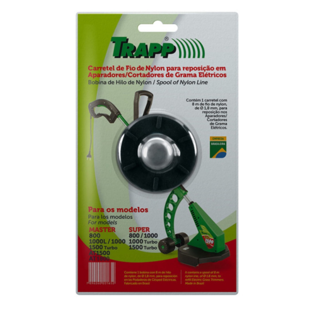 Carretel para Cortador de Grama com Fio de Nylon para Modelos Master e Super Trapp