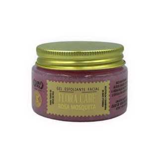 Gel Esfoliante Facial Rosa Mosqueta Com Ácido Hialurônico 100% Natural 100g Flora Pura em Oferta na Shopee