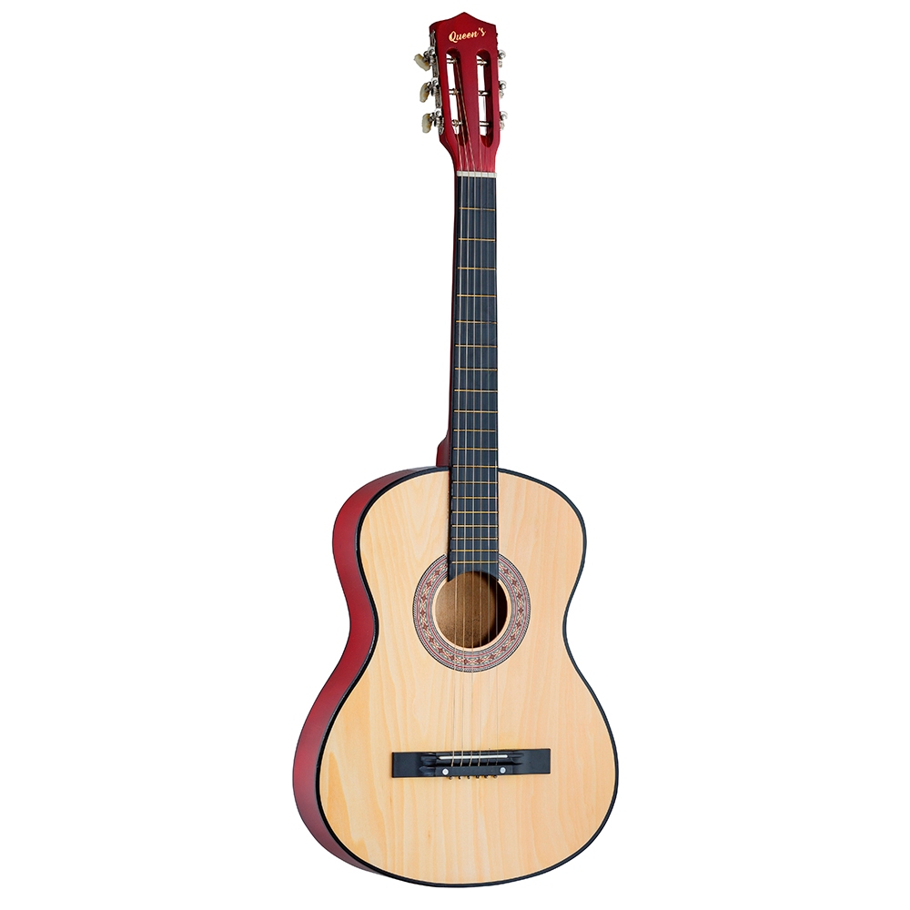 Imagem Violão Musical Queen's Adulto Cordas Nylon e Aço Acústico Para Iniciantes