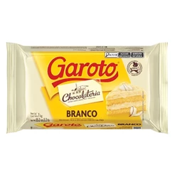 Garoto Barra De Chocolate Cobertura Branco 1kg
