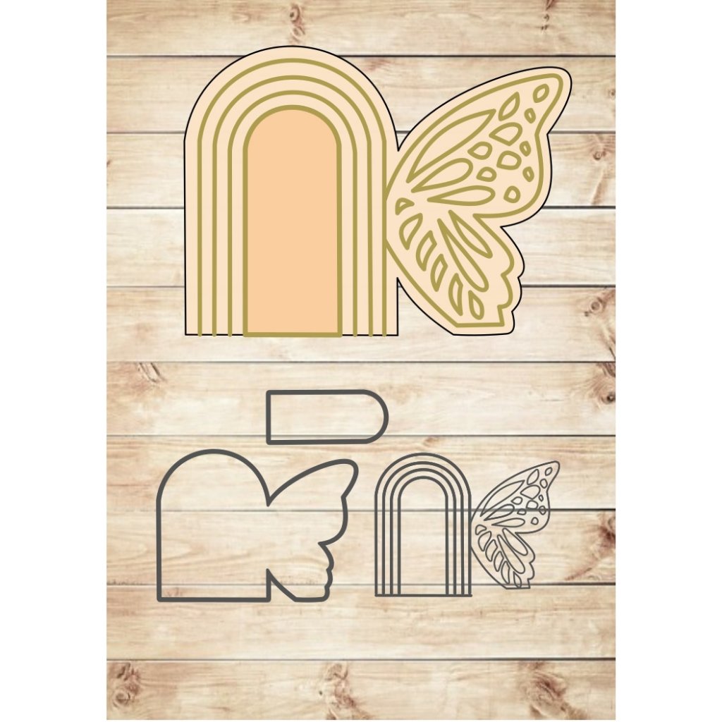 cortador moldura borboleta 8 cm em Oferta na Shopee