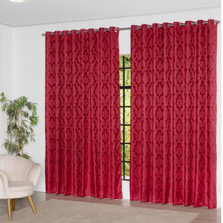 Cortina Jacquard Sala E Quarto 4,00mts X 2,70mts Estampada em Oferta na Shopee
