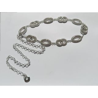 Corrente de cintura de metal com strass feminina elegante e brilhante de alta qualidade