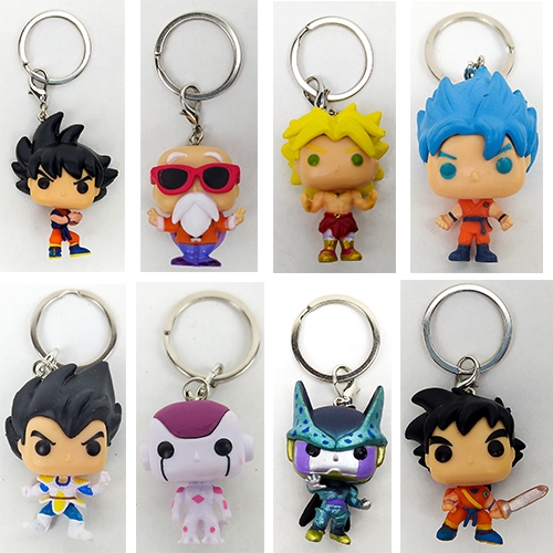 Chaveiro Anime Chaveiros Goku Vegeta Freeza Cell Gohan Broly Dragon Ball Z Super Boneco Action Promo