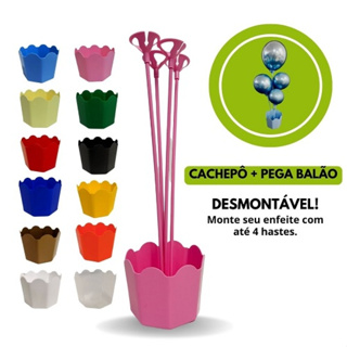 Cachepô com Pega Balão Kit 5 Unidades em Oferta na Shopee