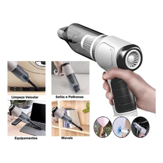 Aspirador e Soprador Portátil 4 em 1 - Alta Potência e Multifuncional para Limpeza Completa em Oferta na Shopee