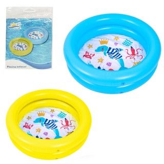 Piscina Inflável Infantil Pequena +2 Anos 46lts 76cm Vinil resistente