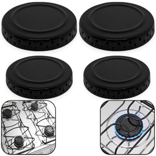 Tampas espalhadores para Boca de Fogão Atlas Mônaco Preto, 2 pequenas/ 2 Grandes em Oferta na Shopee