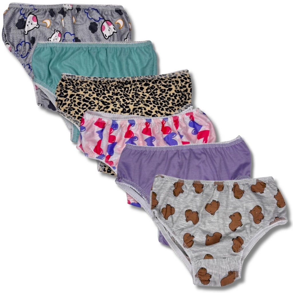 Kit 20 Calcinhas Infantil Menina