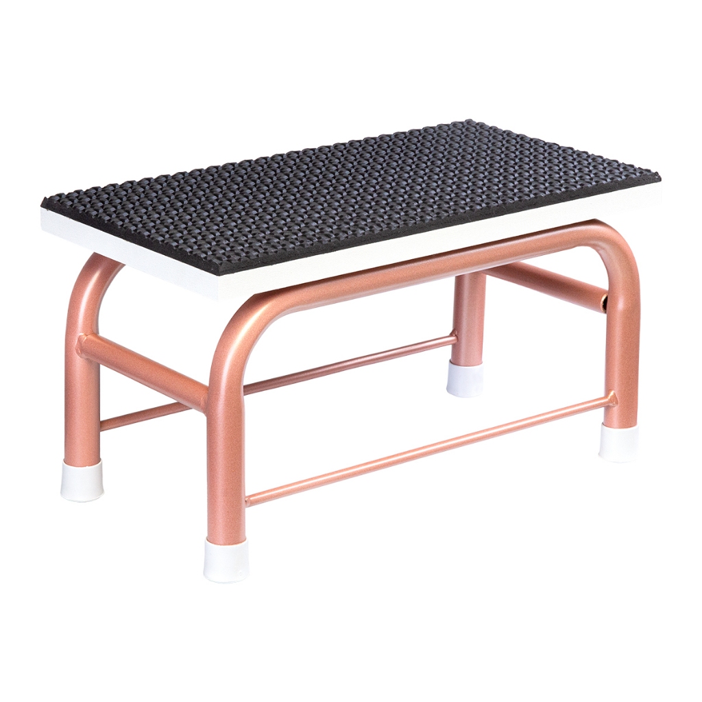 Escada Um Degrau Estética Multiuso Maca Hospital Escadinha Rose