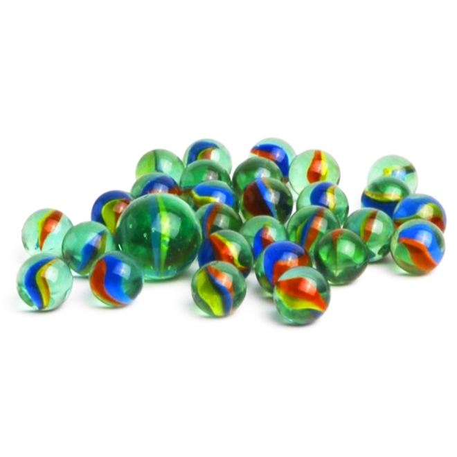 Kit 100 bolinha Gude Esfera Vidro bolita AMÉRICA