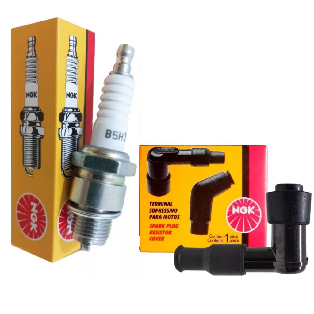 Vela e Cachimbo Mobilete Bikelete Bicicleta Motorizada Ngk em Oferta na Shopee