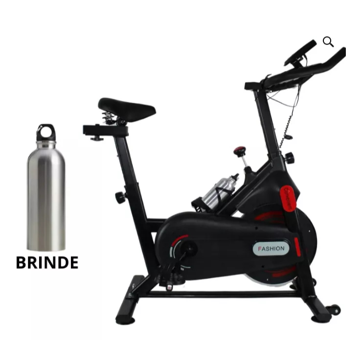 Bicicleta Ergométrica Bike De Spinning De Alta Performance Academia em Casa Suporta 150kg + Garrafa