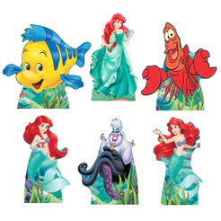 A Pequena Sereia 20cm Kit 6 De Mesa Decoração De Festa