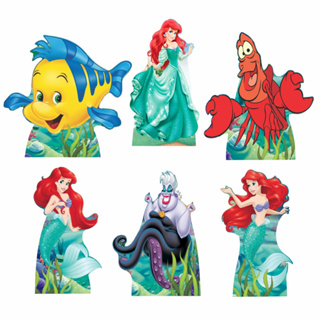 A Pequena Sereia 20cm Kit 6 De Mesa Decoração De Festa em Oferta na Shopee