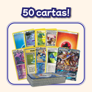 50 Cartas Pokémon ORIGINAIS - Cartas Usadas com Marcas de Uso - ORIGINAIS COPAG em Oferta na Shopee